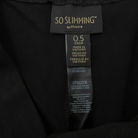 EUC Chico's So Slimming Brigitte Embellished Hem Ankle Pants Size 0.5 / Reg Sz 6 - Picture 4 of 13